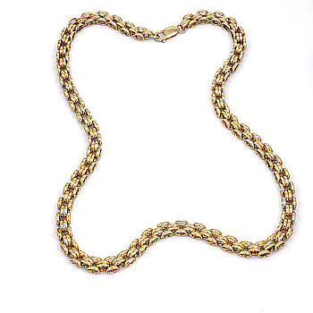 9ct gold 38.4g neck collar